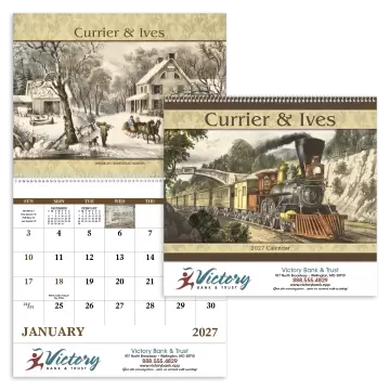 Currier & Ives Wall Calendar - Spiral